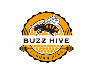 Bee Honeybee Apiary logo design