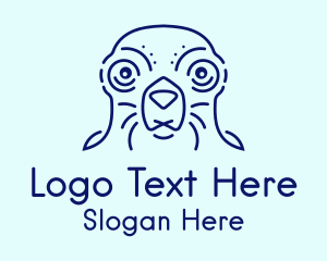 Blue Outline Seal  Logo