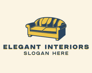 Sofa Couch Furniture logo design