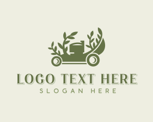 Mowing - Backyard Lawn Mowing logo design