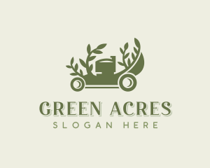 Mowing - Backyard Lawn Mowing logo design