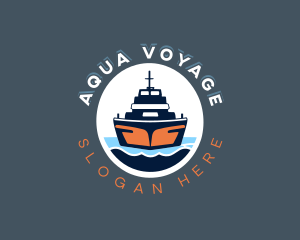 Cruise Ship Travel logo design