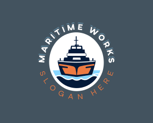 Cruise Ship Travel logo design