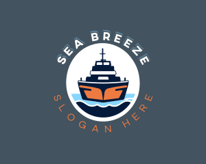 Cruise Ship Travel logo design