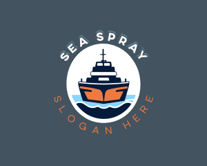 Cruise Ship Travel logo design