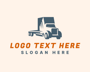 Movers - Cargo Truck Logistics logo design