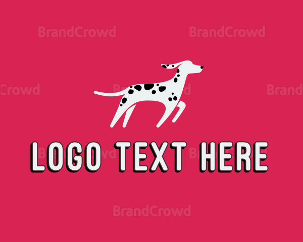 Dalmatian Pet Dog Logo