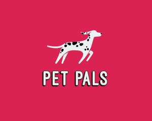 Dalmatian Pet Dog logo design