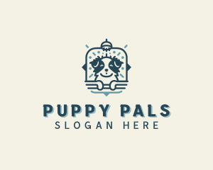 Puppy Dog Pet Grooming logo design