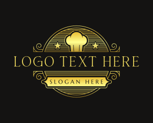 Luxury - Restaurant Chef Toque logo design