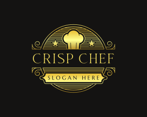 Restaurant Chef Toque logo design