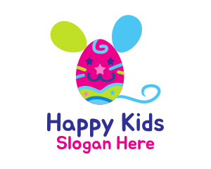 Mouse Egg Kids logo design