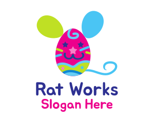 Mouse Egg Kids logo design