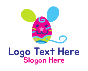Easter - Mouse Egg Kids logo design