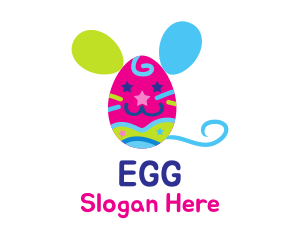 Mouse Egg Kids logo design