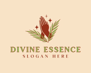 Divine - Holy Praying Hand logo design