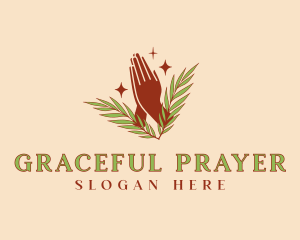 Holy Praying Hand logo design