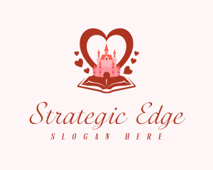 Novel - Fairytale Castle Heart logo design