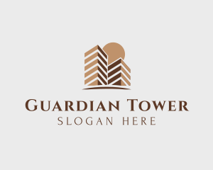 Two Tower Building logo design