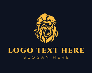 Stationary - Flame Fierce Lion logo design