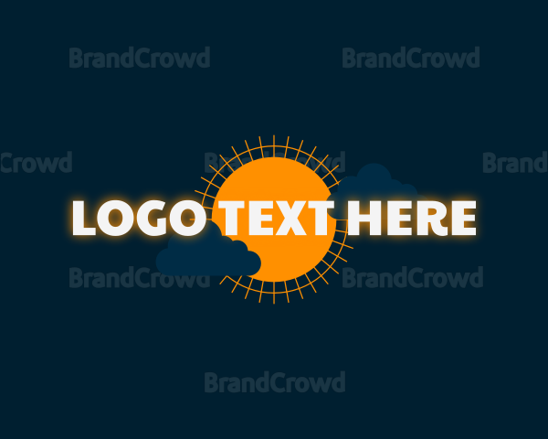 Sun Clouds Glow Business Logo