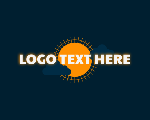 Cosmic - Sun Clouds Glow Business logo design