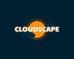 Sun Clouds Glow Business logo design