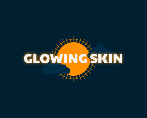 Sun Clouds Glow Business logo design