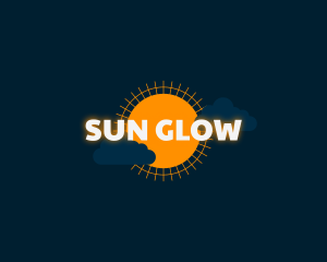 Sun Clouds Glow Business logo design