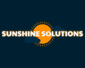 Sun Clouds Glow Business logo design