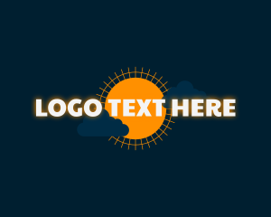 Space - Sun Clouds Glow Business logo design