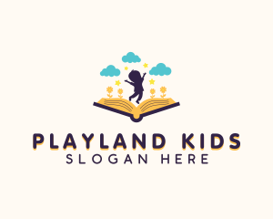 Child Learning Book logo design