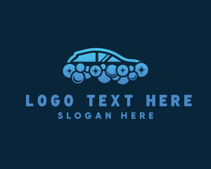 Car - Car Wash Bubbles logo design