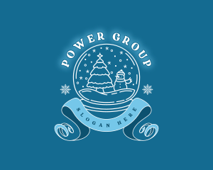 Christmas Snow Globe Logo