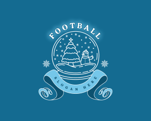 Seasonal - Christmas Snow Globe logo design