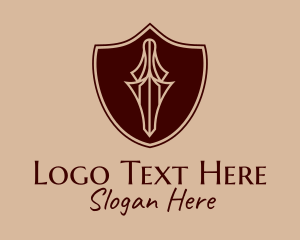 Medieval Dagger Crest  Logo