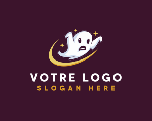 Scary Haunted  Ghost Logo