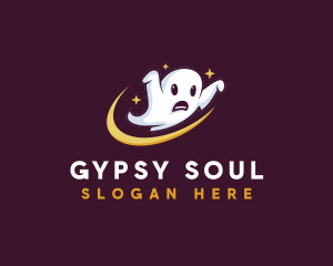 Scary Haunted  Ghost logo design