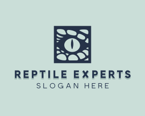 Crocodile Reptile Eye logo design