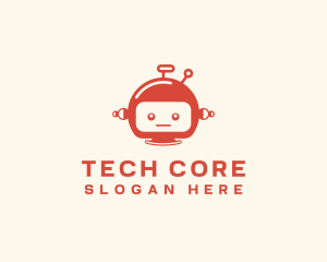 Tech Boy Robot logo design