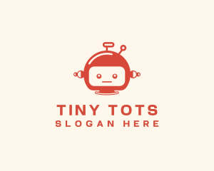 Toddler - Tech Boy Robot logo design