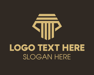 Abstract Shape - Corporate Pillar Marketing logo design