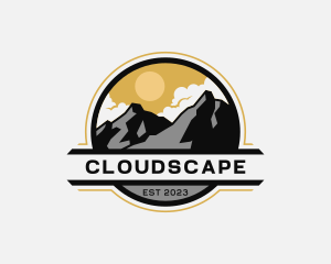 Clouds - Mountain Peak Summit logo design