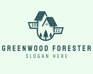 Pine Forest Housing Property logo design