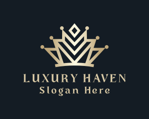 Expensive Luxury Crown logo design
