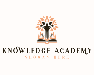 Teaching - Book Academic Tree logo design