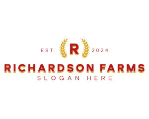 Winery Wheat Farm logo design