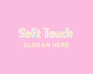 Soft - Cute Playful Wordmark logo design