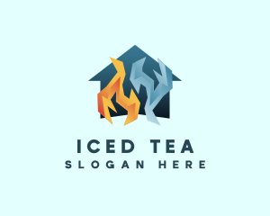 Home Fire Ice logo design