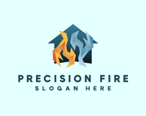 Home Fire Ice logo design